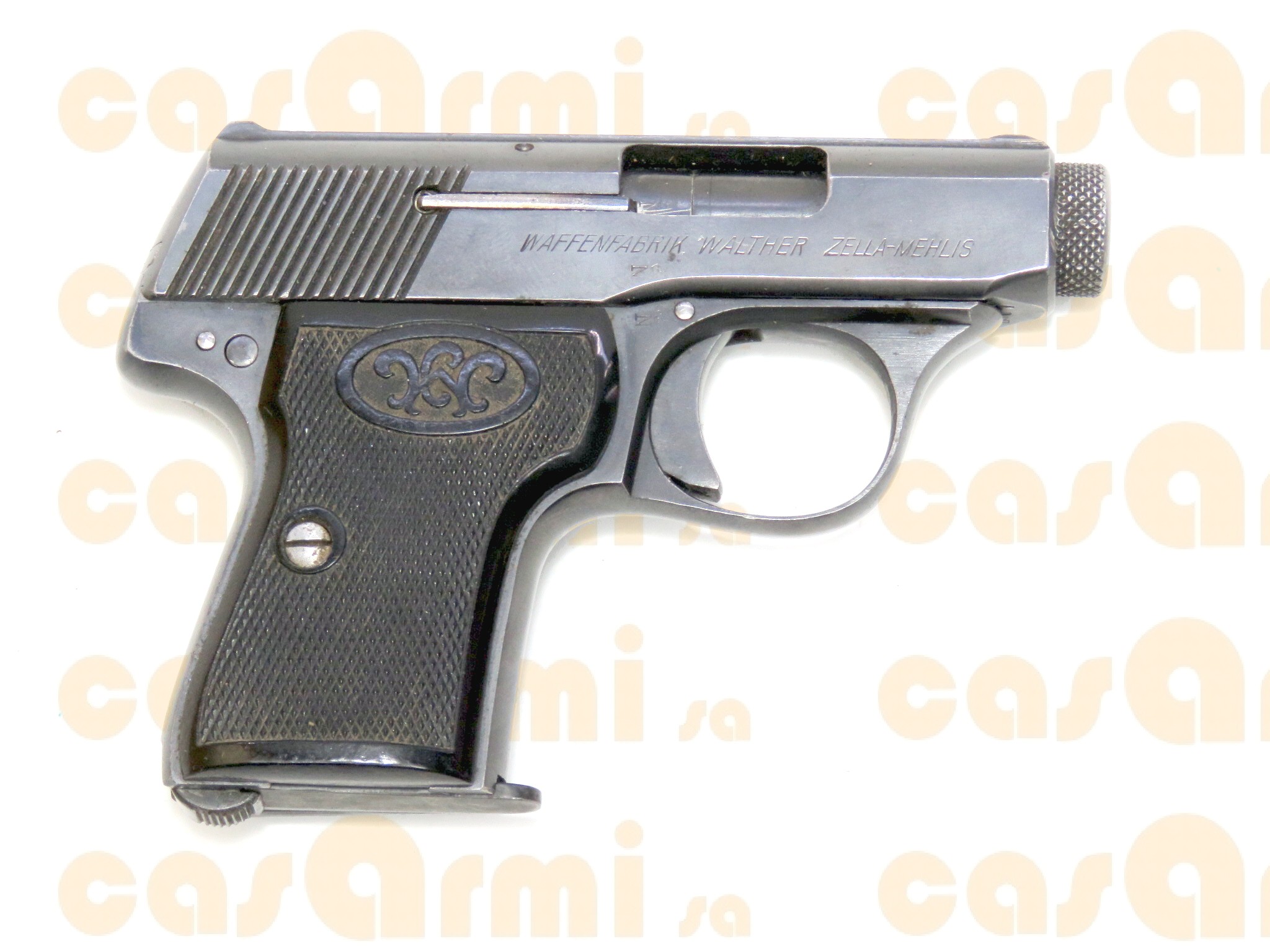 Walther mod. 5, con scatola originale e 3 caricatori di ricambio 6.35 Browning